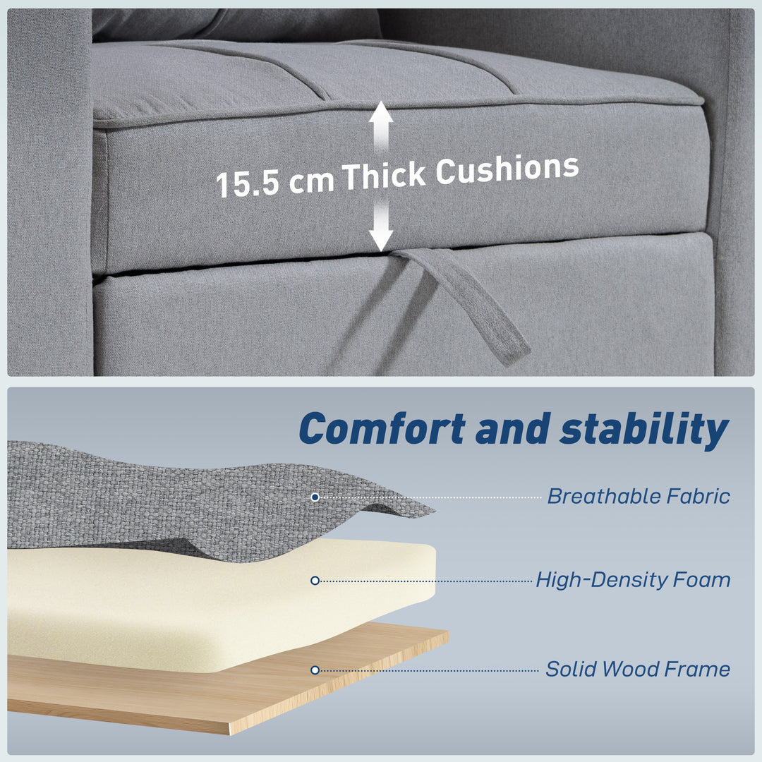 3-in-1 Single Sofa Bed, Convertible Sleeper Chair Bed