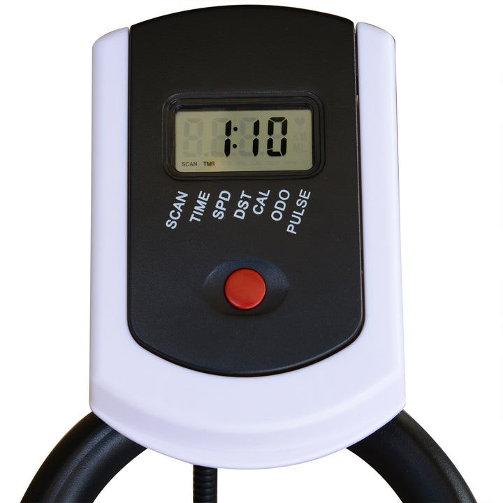 MCL Exercise Bike, Indoor Cycling, with LCD Display, Heart Rate, Sensor - Black