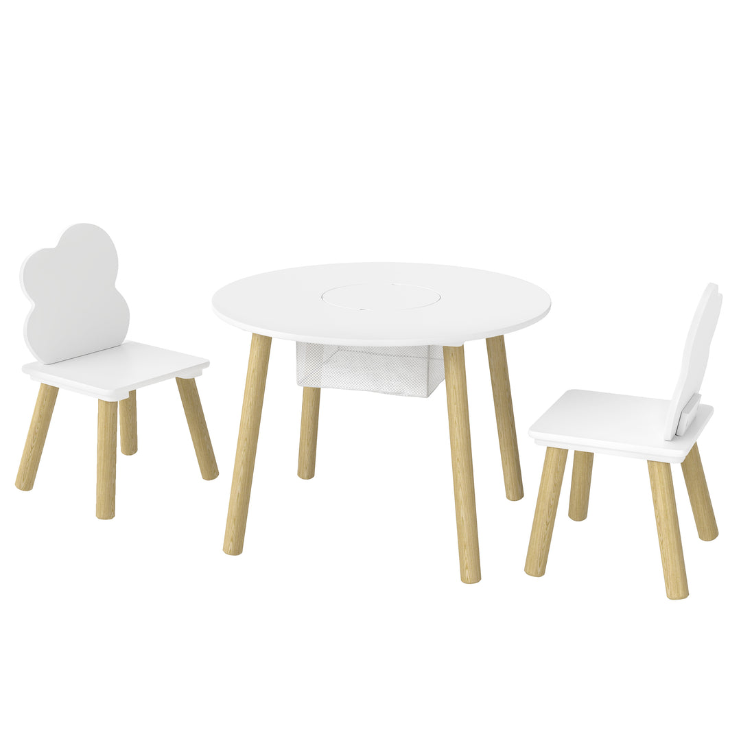 Kids Table and Chairs Set with Storage Bag Toddler Table and Chairs Se
