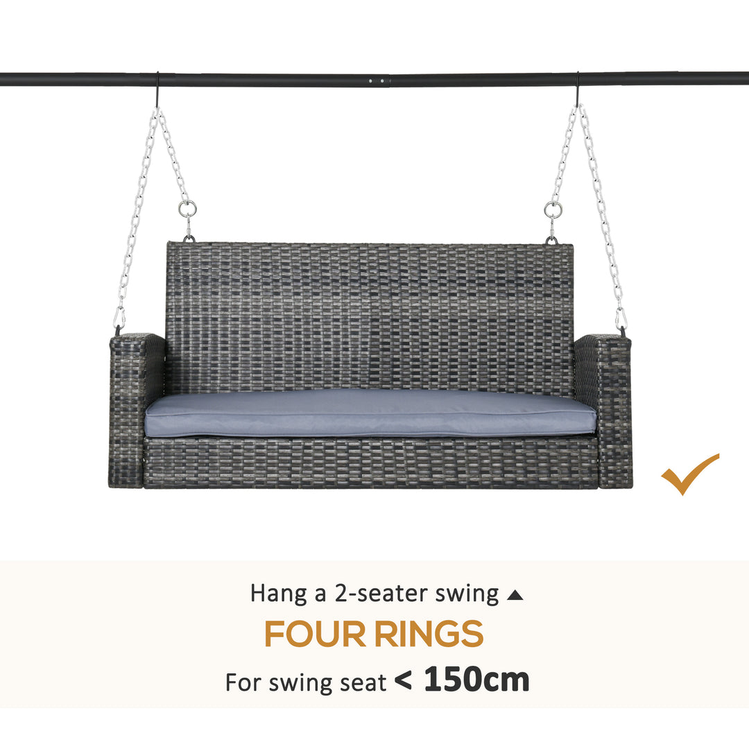 Steel Frame Multi-Swing Seat Frame - Black