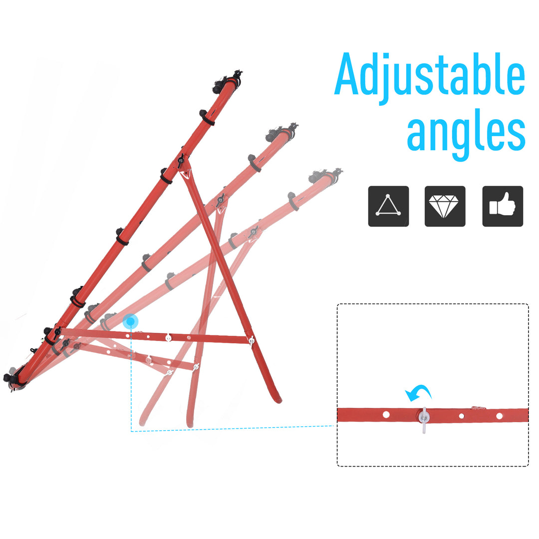 Rebounder Net, Practise Kickback Goal, for Teens, Adults Training - Red