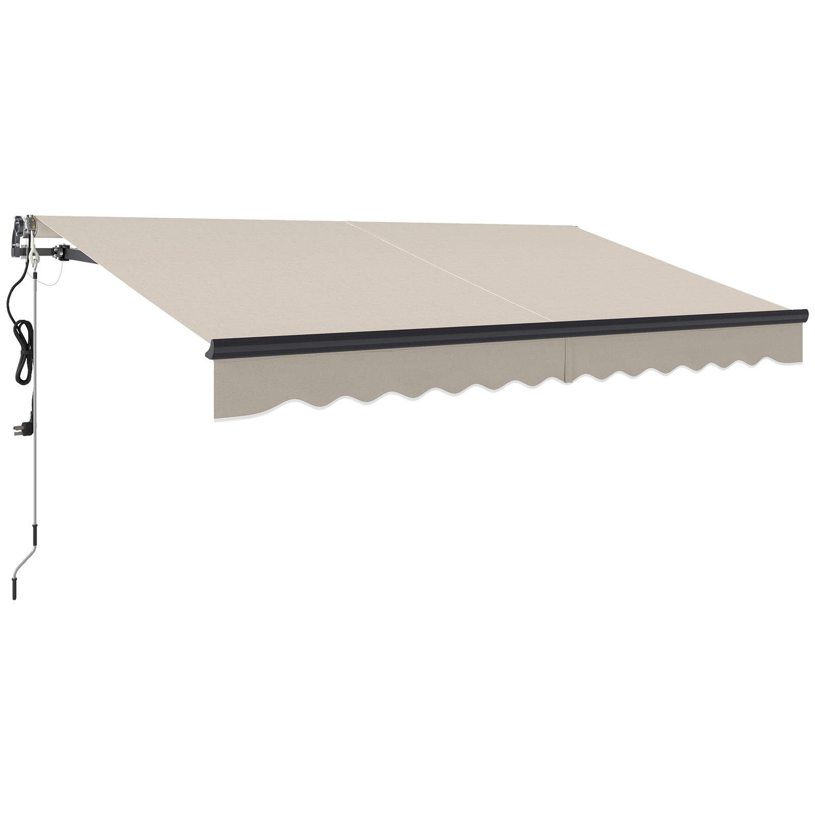 3.5 x 3m Electric/Manual Awning, with Remote - Beige