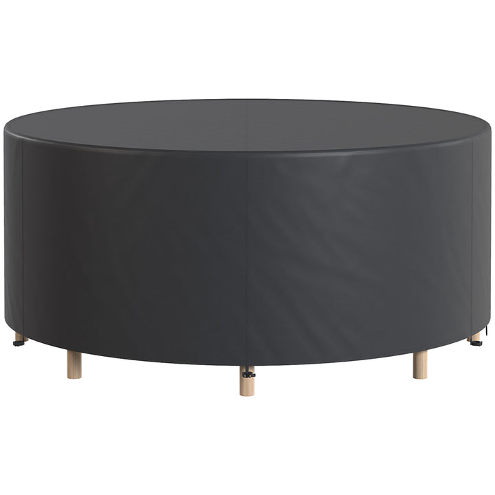 Round Garden Furniture Cover, Waterproof Garden Table Cover, 420D Heav