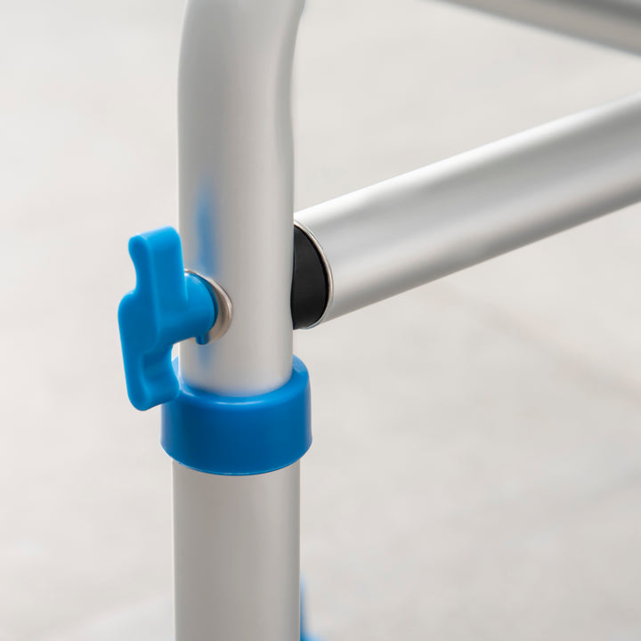 44-51.5cm Aluminium Frame Shower/Bath Stool - Blue
