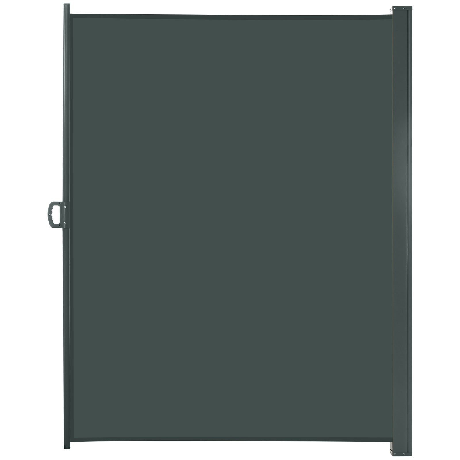 3x2m Retractable Sun Side Awning Screen Fence Patio Garden Wall Balcony Screening Panel Outdoor Blind Privacy Divider, Grey