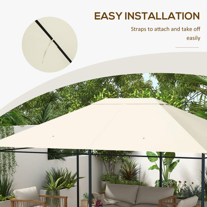3 x 4m Gazebo Canopy Replacement Cover, Gazebo Roof Replacement (TOP C