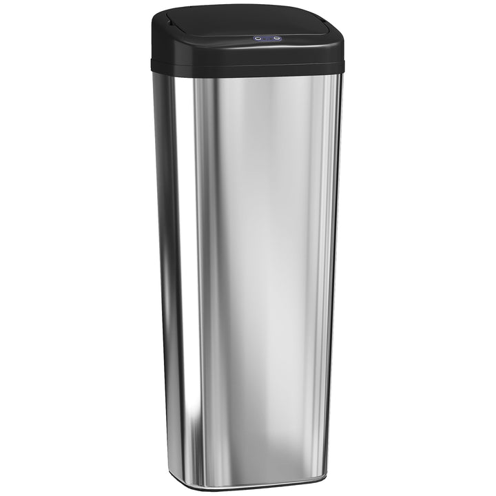 50L Stainless Steel Sensor Bin - Silver Tone
