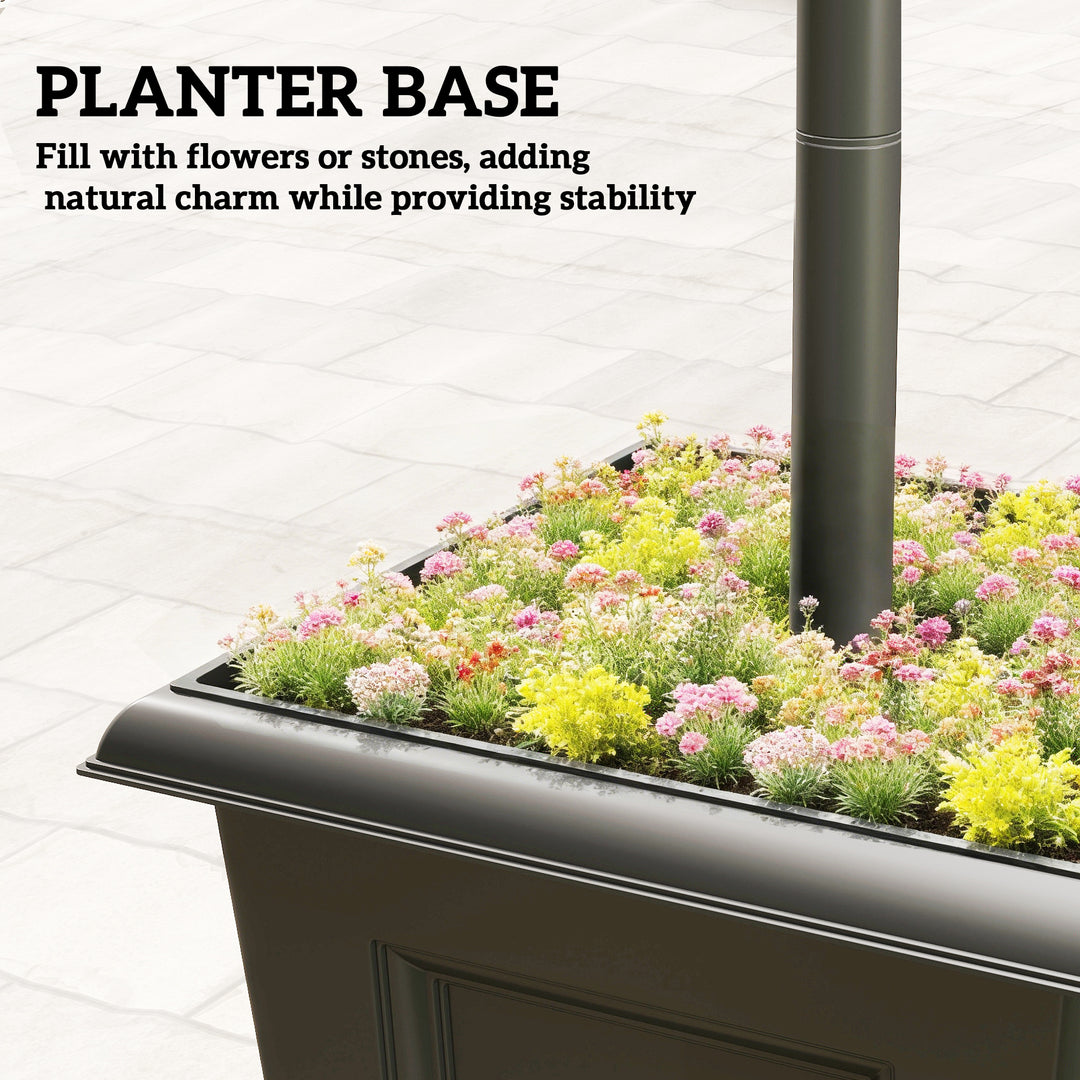 Garden Solar Lamp Post Light, Waterproof LED Solar Light Post with Pla