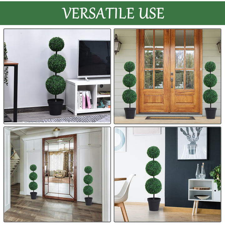 MCL Artificial Plants Honeysuckle Flower in Pot Fake Plants with Curved Boots for Indoor 15x15x150cm White