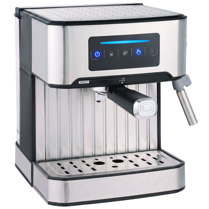 Espresso Machine, 20-Bar Cappuccino Coffee Maker with Frother Wand, 1.