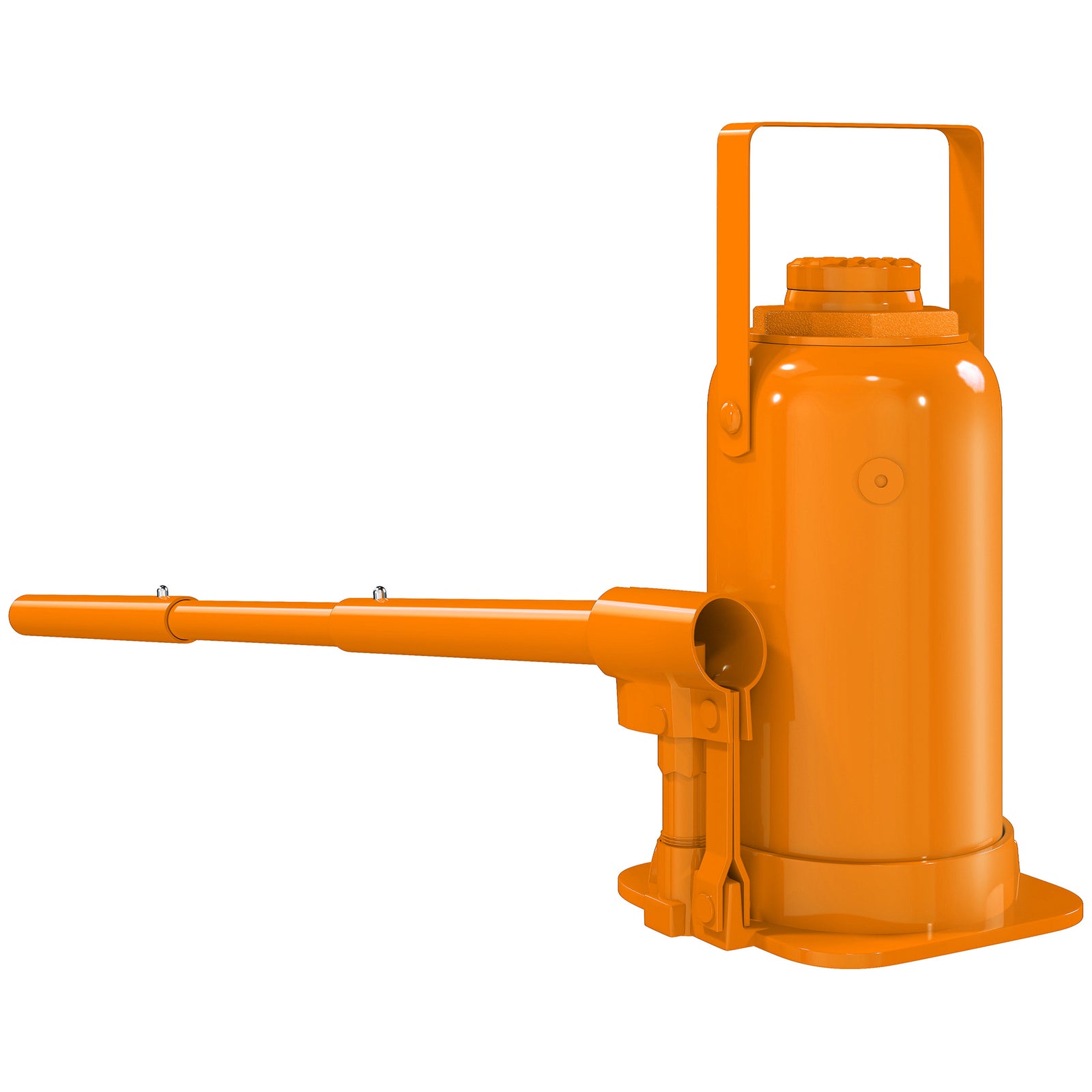 12 Tonne Hydraulic Bottle Jack with 19-37 cm Lifting Range, Heavy Duty Portable Compact Car Jack Lift with Saddle and 3 Section Handle for Pickup, Truck, Auto Repair Maintenance, Orange