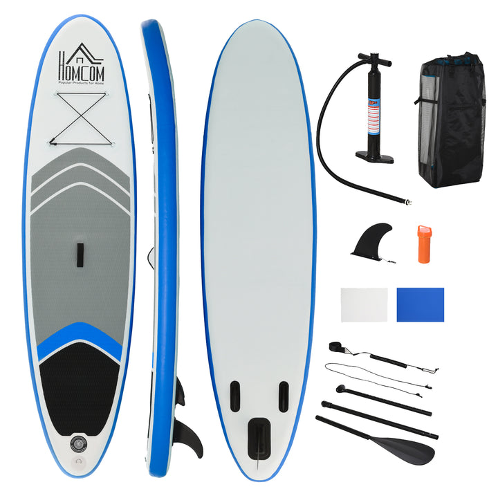 HOMCOM SUP Accessory Set with Carry Bag, Adjustable Paddle, Pump, Leash for Inflatable Paddle Board