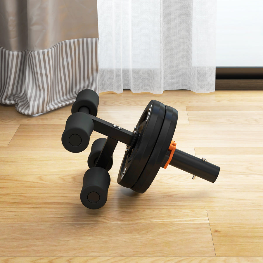 SPORTNOW Tib Bar with 2 x 5kg Olympic Weight Plates, Tibialis Trainer Calf Raise Machine for Shin Splints and Knee Pain Relief, for Home, Gym, Lifting and Strength Training