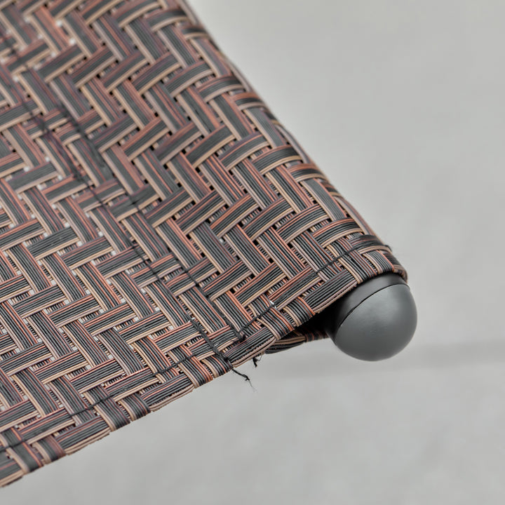 MCL Zero Gravity Rocking Lounge Chair Rattan Effect Patio Rocking Chair w/ Removable Pillow Recliner Seat Breathable Texteline - Brown