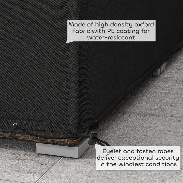 155 x 222cm Waterproof Furniture Cover - Black