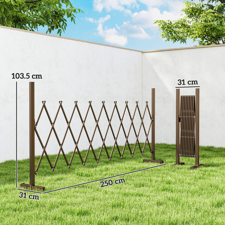 Expanding Trellis Fence, Freestanding Movable Fence, Foldable Garden S