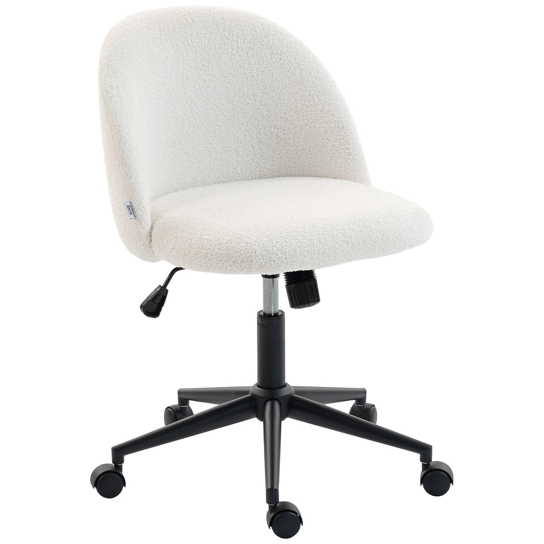Teddy Fleece Office Chair with Wheels
