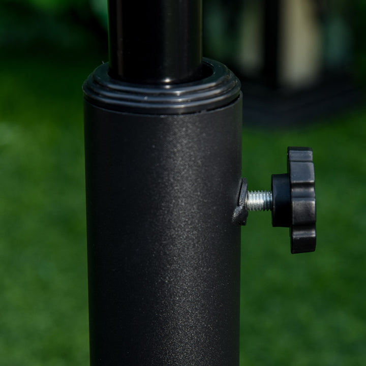 MCL 13kg Round Umbrella Base Outdoor Parasol Base Weight Stand Holder for Outdoor Garden Bronze Tone