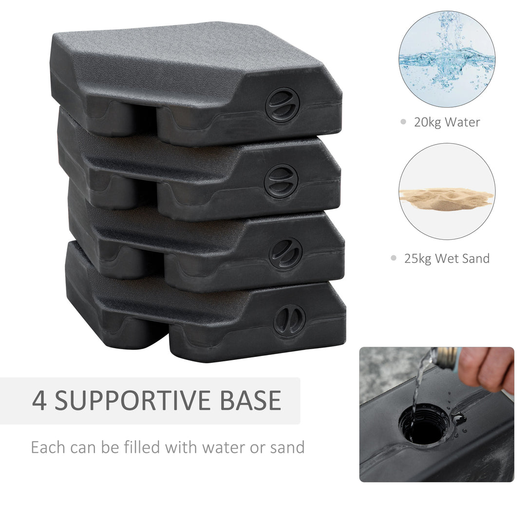 MCL Steel Frame Outdoor Roma Cantilever Umbrella