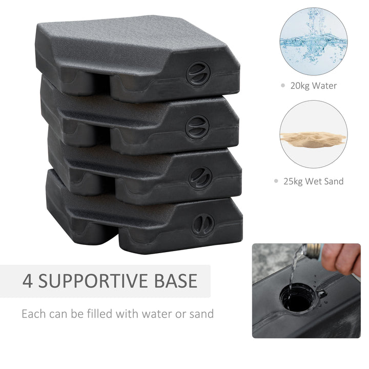 MCL Steel Frame Outdoor Roma Cantilever Umbrella