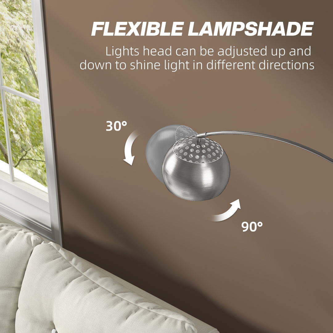 Arc Floor Lamp for Living Room, Modern Adjustable Standing Lamp with F