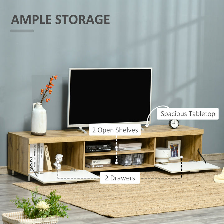 Modern TV unit Cabinet Entertainment Centre for TVs up to 90" w/ Cabinet Shelf for Living room Bedroom
