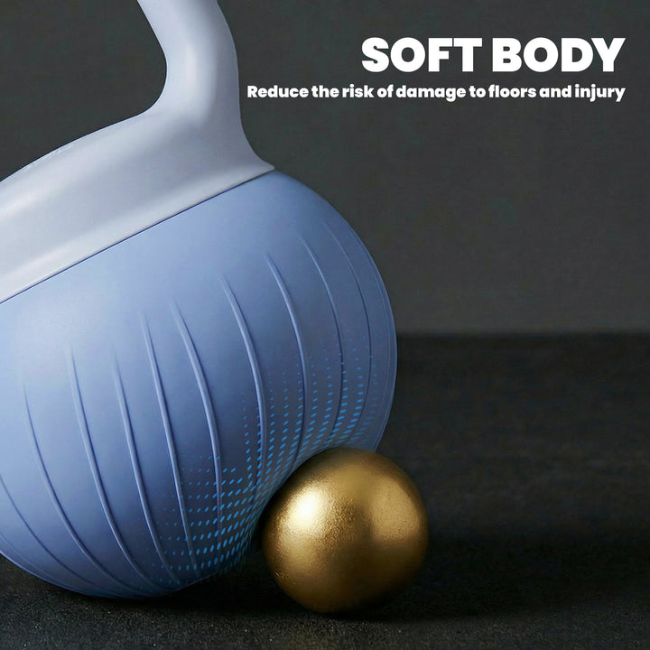 Soft Kettlebell, 10kg Kettle Bell with Anti-Slip Grip for Home Gym Wei