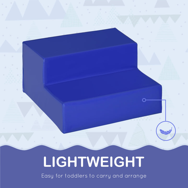 MCL Soft Play 4-piece Climb and Crawl Foam Toddler Stairs and Ramp Colorful Children's Educational Software Activity Toys for Baby Preschooler