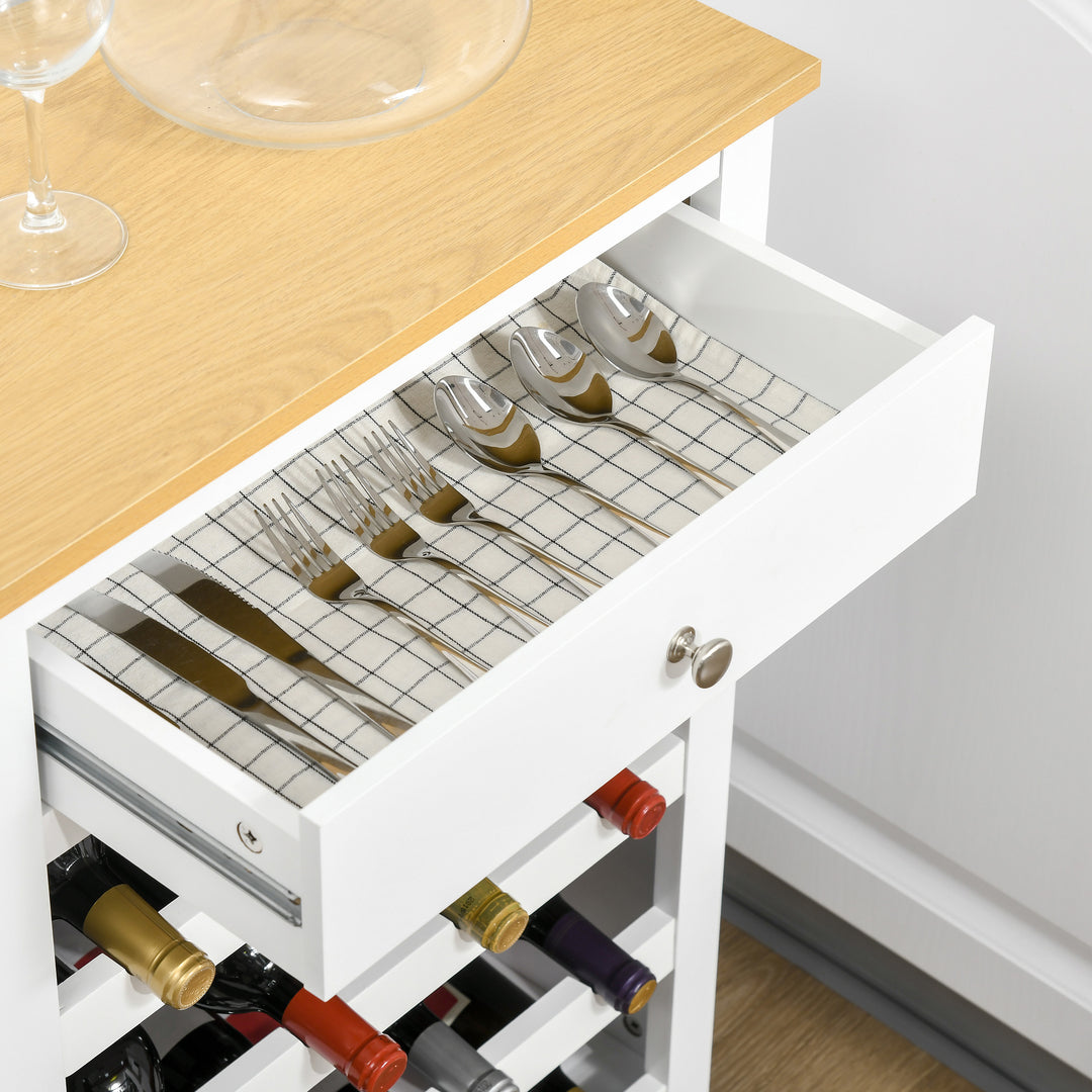 HOMCOM Modern Wine Cabinet Cupboard with 16