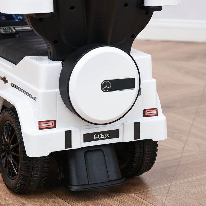 3 in 1 Kids Children Ride on Push Car Toddler Sliding Car G350 Licensed Walker Foot to Floor Slider Push-Along with Horn Steering Wheel NO POWER Manual, White