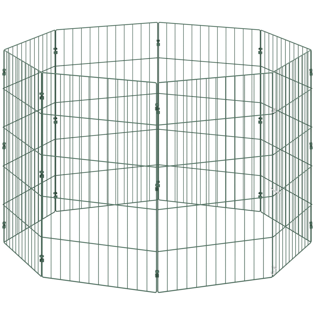 8 Panel Pet Playpen for Medium Dogs Indoor Outdoor 80 cm Height