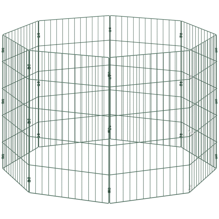 8 Panel Pet Playpen for Medium Dogs Indoor Outdoor 80 cm Height