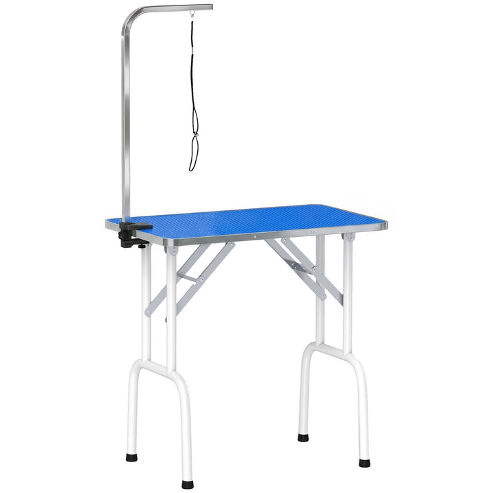 32" Foldable Dog Grooming Table Pet Drying Beauty Table Adjustable Fix