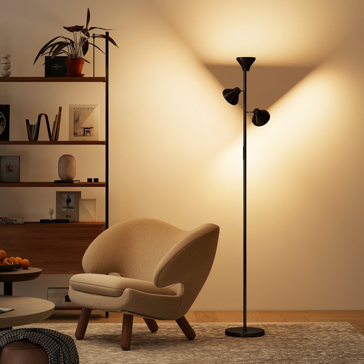 Three-Lamp Multi-Adjustable Floor Light