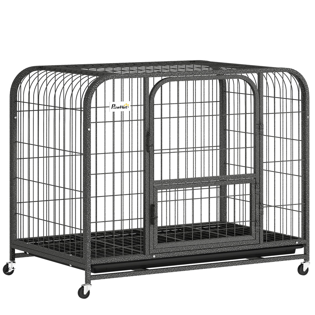 Heavy Duty Dog Crate,93 x 58 x 76 cm, Large Dog Cage for Small to Medi