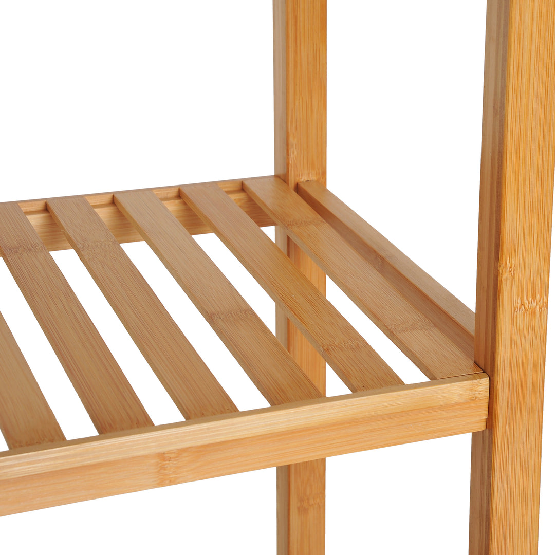 MCL 140cm Tall Bathroom Cabinet, Freestanding Storage Unit w/ 3 Shelves, Utility Organiser Cupboard for Home Kitchen