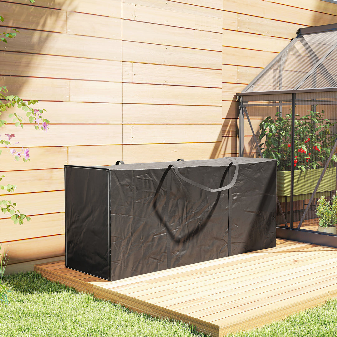 720 L Waterproof Garden Cushion Storage Bag - Black