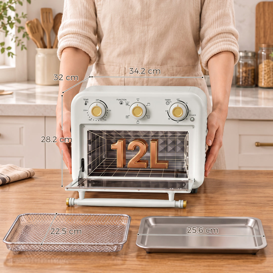 Air Fryer Toaster Oven, Convection Countertop Oven, with Adjustable Te