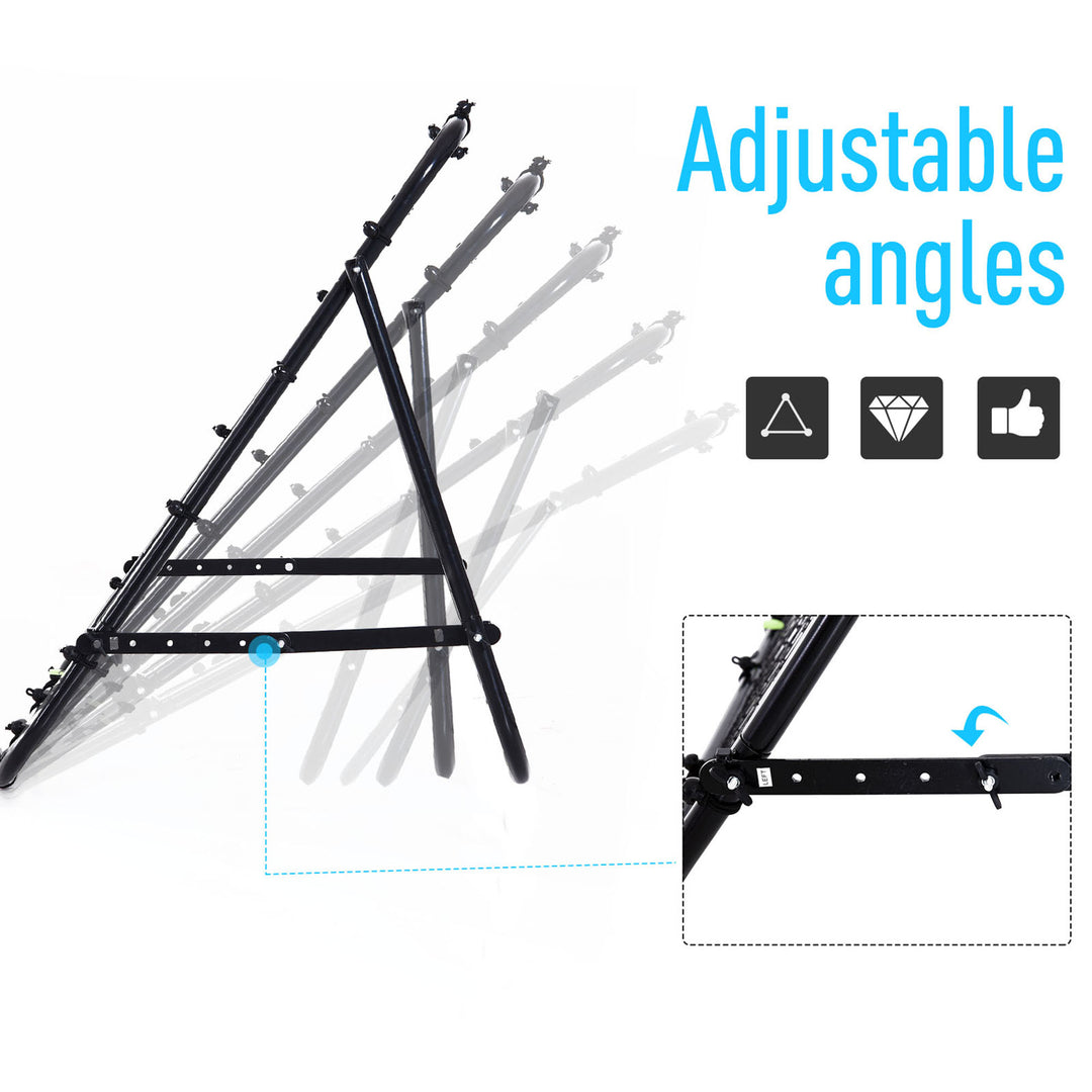 Adjustable Rebounder Net Kickback Target Goal for Teens Adults Training, Black
