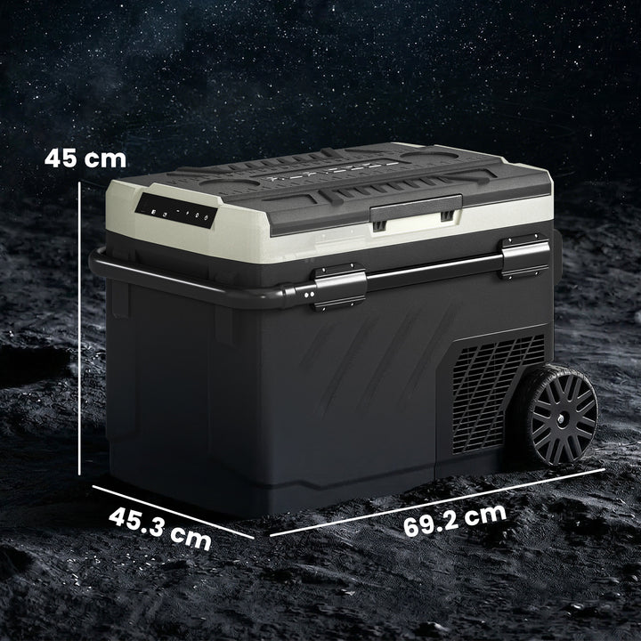 40L Compressor Car Fridge Freezer, Dual Zone Camping Refrigerator with