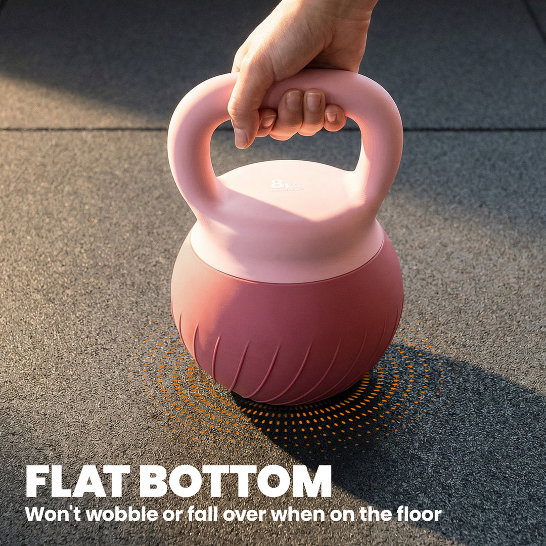 Soft Kettlebell, 8kg Kettle Bell with Anti-Slip Grip for Home Gym Weig