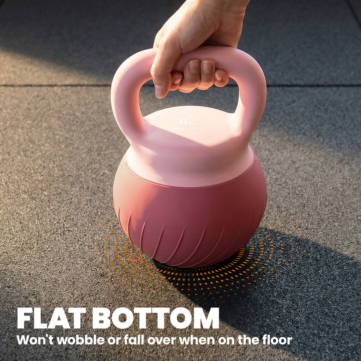 Soft Kettlebell, 8kg Kettle Bell with Anti-Slip Grip for Home Gym Weig