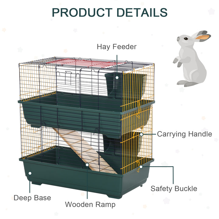 MCL 2-Story Large Small Animal Cage w/ Accessories for Chinchillas Puppy Guinea Pig