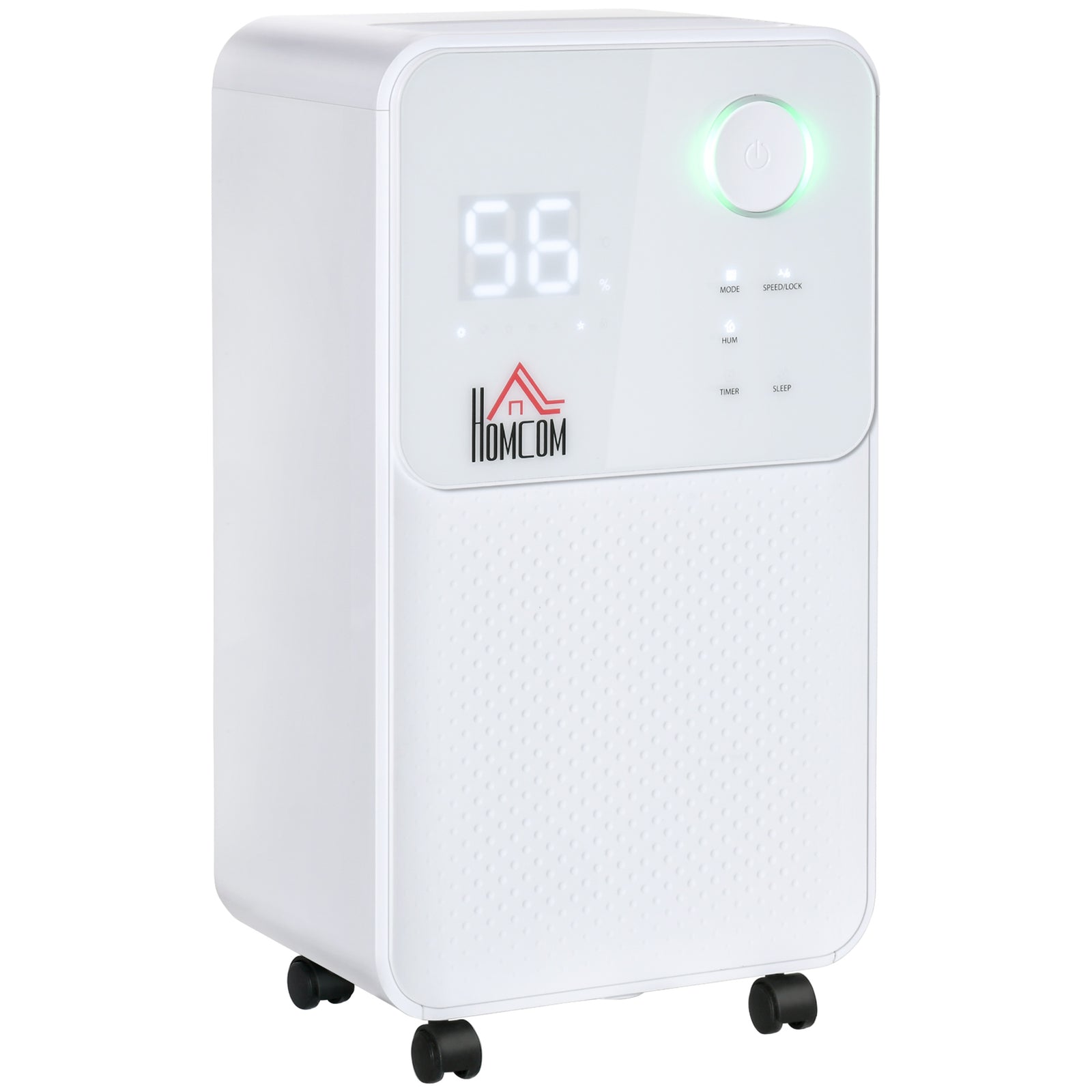 12L/Day Dehumidifier for Home, Laundry Room, Bedroom, Basement, Electric Moisture Air De-Humidifier with 4 Modes, Continuous Drainage, 24H Timer, Digital Humidity Display