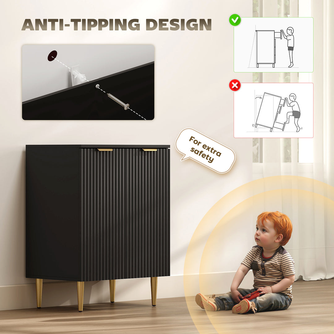 MCL Adjustable Shelf Sideboard - Black