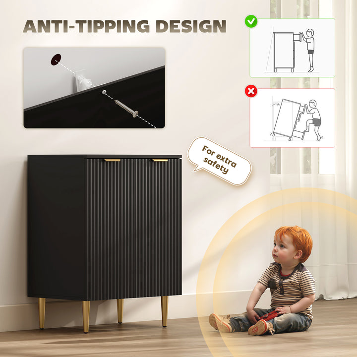 MCL Adjustable Shelf Sideboard - Black