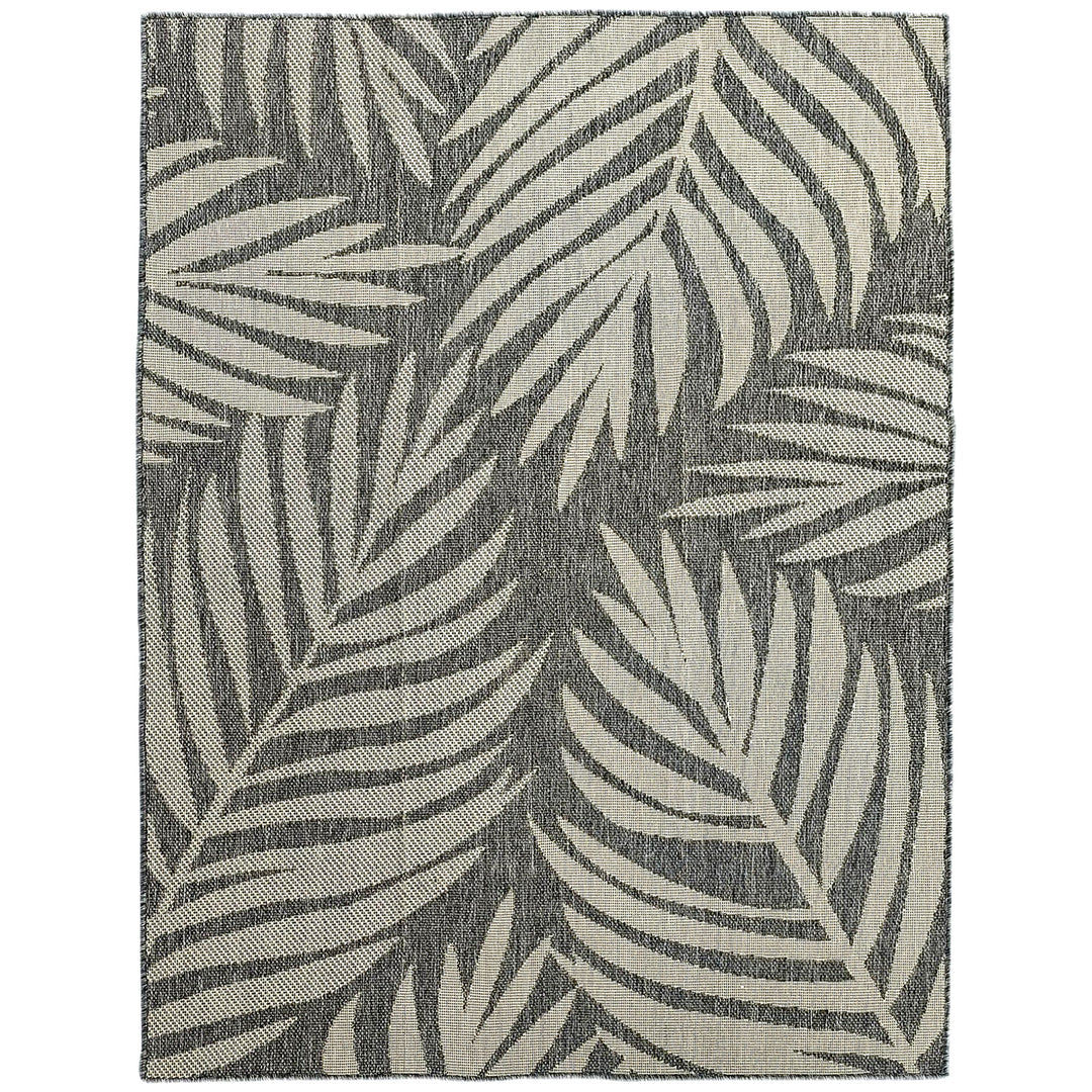 UV Resistant Indoor & Outdoor Area Rug, Easy-Cleaning Machine Washable Rug for Patio, Garden, Kitchen, Bathroom or Living Room, 230 x 160 cm, Grey