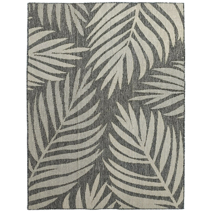 UV Resistant Indoor & Outdoor Area Rug, Easy-Cleaning Machine Washable Rug for Patio, Garden, Kitchen, Bathroom or Living Room, 230 x 160 cm, Grey