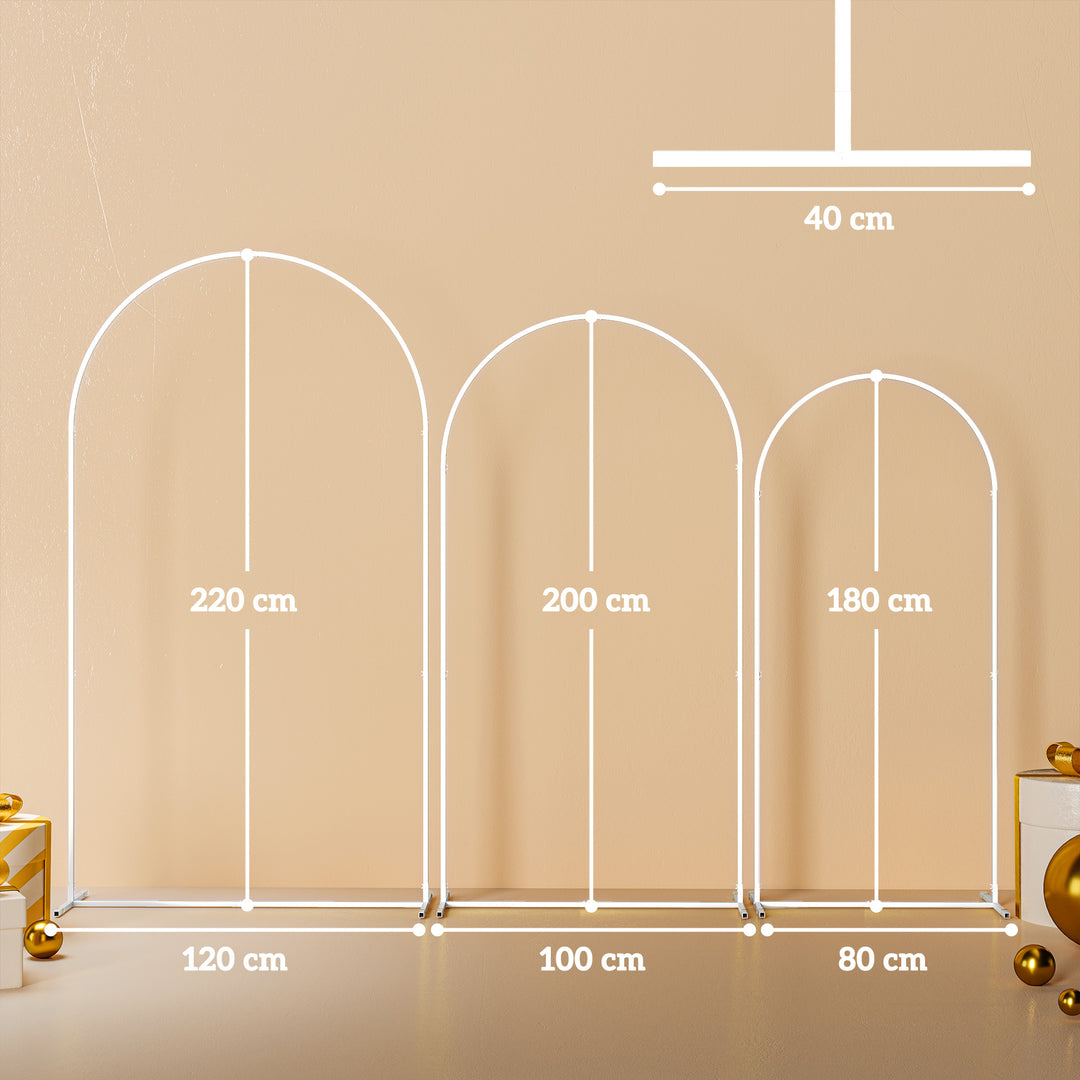 Wedding Arch Frame Set, Metal Balloon Arch Stand Set, Balloon Arch Sta