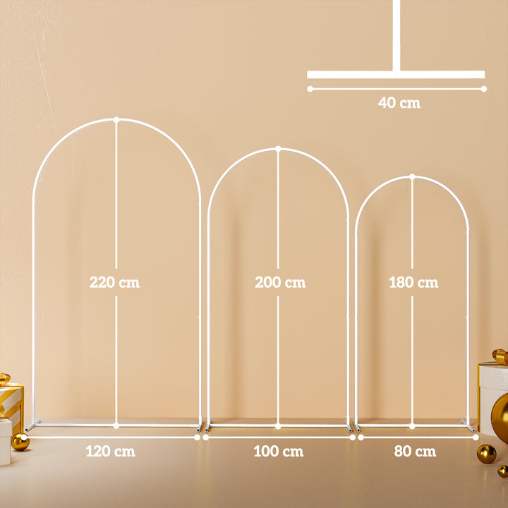 Wedding Arch Frame Set, Metal Balloon Arch Stand Set, Balloon Arch Sta
